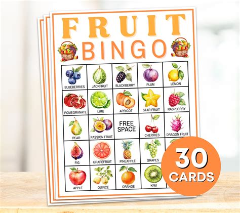 fruity bingo|Fruits Bingo Game.